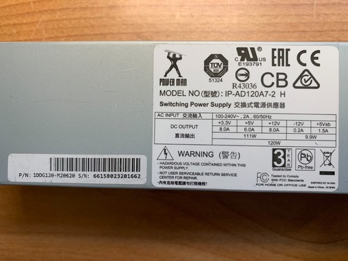 Power Man IP-AD120A7-2 H 120W Netzteil 20+4 Pin und 4+4 Pin 1DDG120-M20620 - Bild 6 von 6