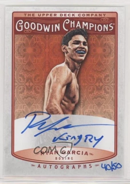 2019 Upper Deck Goodwin Champions Inscribe 40/50 Ryan Garcia (King Ry) Auto g0p