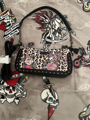 NWT Ed Hardy Studded Shoulder / Crossbody - Skull, Hearts & More