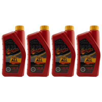 Schaeffer s 6530 SynShield All Performance Full Synthetic 5W-30 Oil 1 QT, 4 Pack