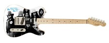 Lynyrd Skynyrd Artimus Pyle Signed Band Photo Graphics Fender Guitar ACOA