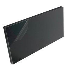 12 x 24" x 1/2" Thick High-Density Polyethylene HDPE Plastic Sheet, Black
