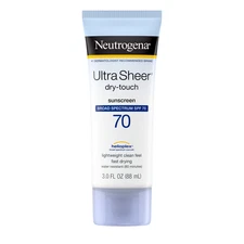 Neutrogena Ultra Sheer SPF 70 Sunscreen Lotion Broad Spectrum Travel Size 3 oz
