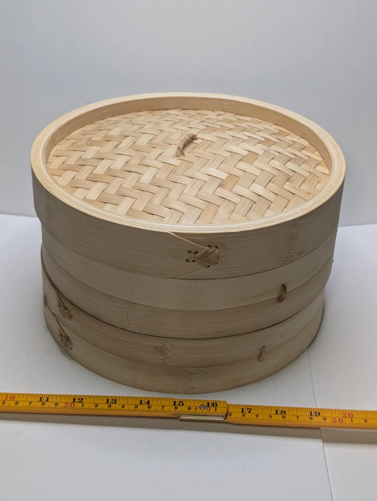 3 Tier Bamboo Steamer Basket Set 10" Dumpling Dim Sum Food Steaming Cooker Lid