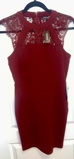 Women’s Sexy Express Maroon Mini dress In Size 4. Brand New With tags