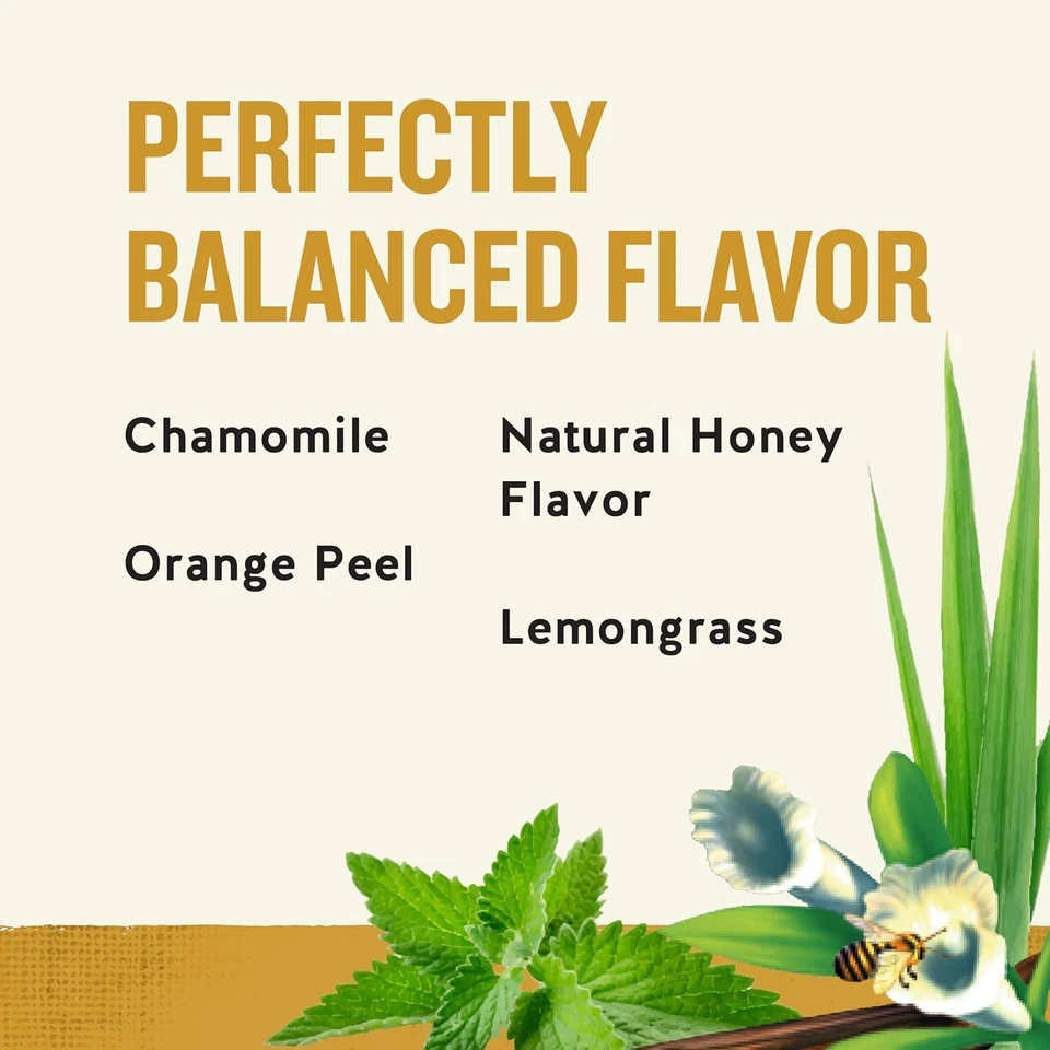 Bolsas de té de hierbas condimentos celestiales miel manzanilla vainilla - 20ct, paquete de 6 Foto 3 de 4