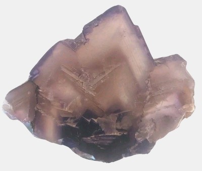 Chevron Purple & Clear Fluorite Display Crystal, Frequency Attuned, Crown Chakra