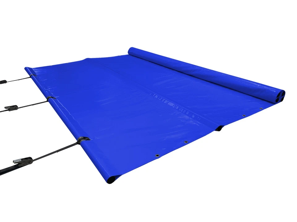 Telo piscina antirullo copertura asta copertura sicurezza senza aste - Immagine 3 di 4