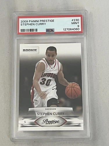 PSA 9 2009 Panini Prestige Stephen Curry RC