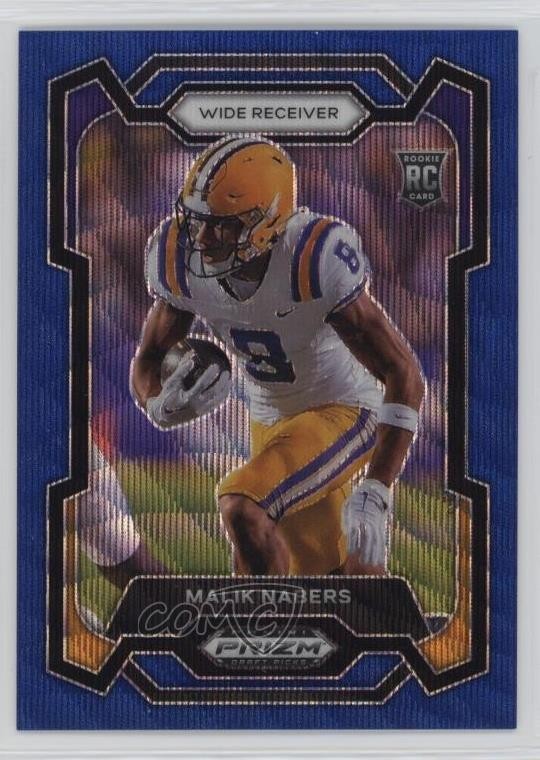 2024 Panini Prizm Draft Picks Blue Wave 146/249 Malik Nabers #109 Rookie RC