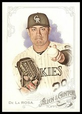 2015 Topps Allen & Ginter #307 Jorge De La Rosa SP Colorado Rockies NM+
