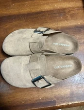 Madden Girl Women's Prim Taupe Comfort Slip-On Clogs, Size 7.5M