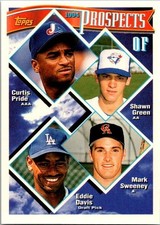 1994 Topps Prospects: Curtis Pride Shawn Green Eddie Davis Mark Sweeney