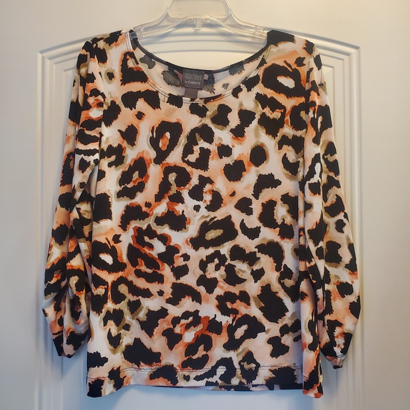 Additions by Chicos sz 2 print stretch top