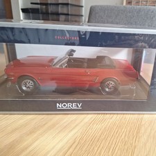 1/18 scale MUSTANG COVERTIBLE 1966 - RED - 182810 - Norev BNIB UK new