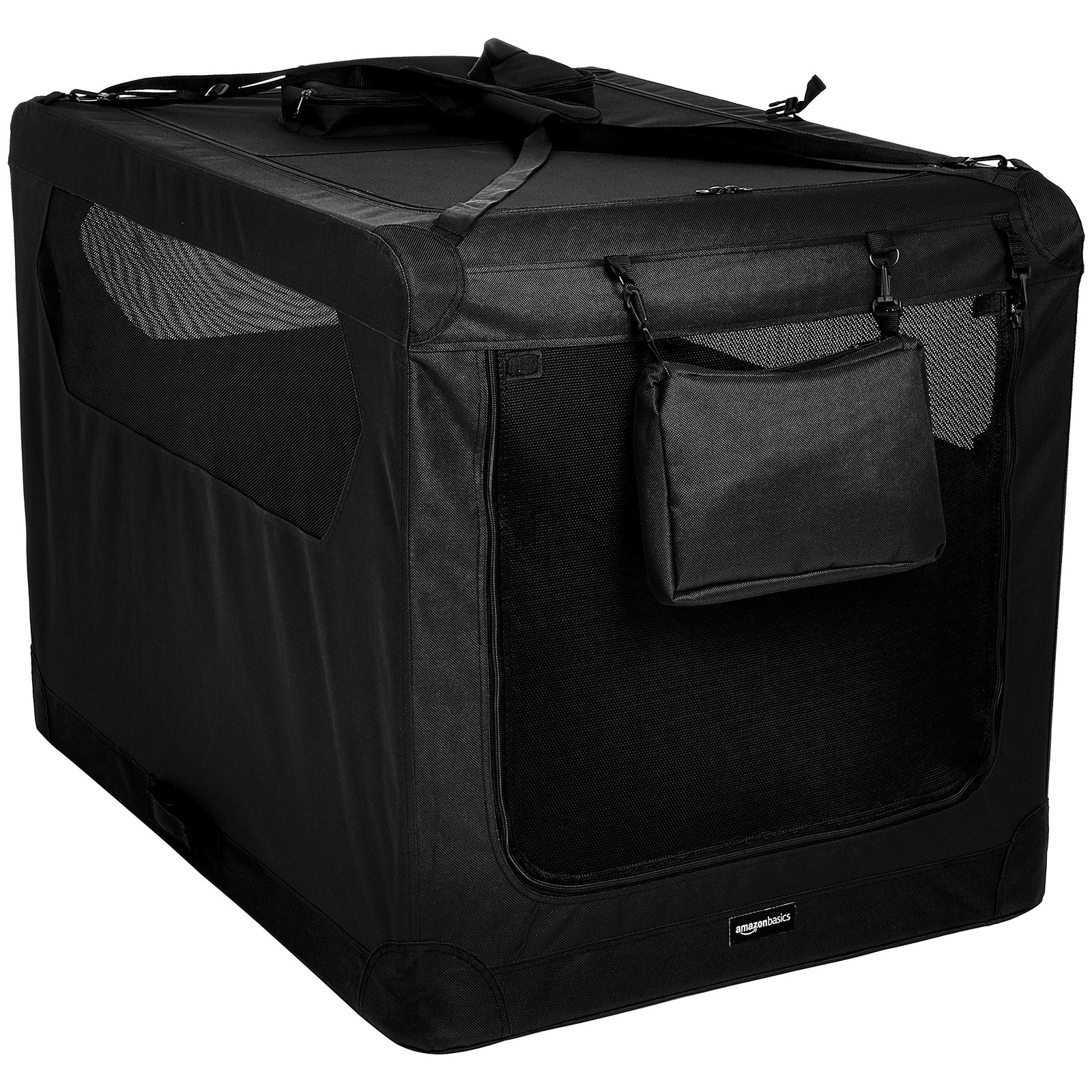 AMAZON BASICS FOLDING PORTABLE SOFT PET DOG CRATE CARRIER 42