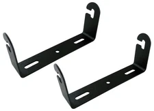 Lot of 2 Workman C19B CB Radio Mounting Bracket Small Cobra Midland/Uniden-Black