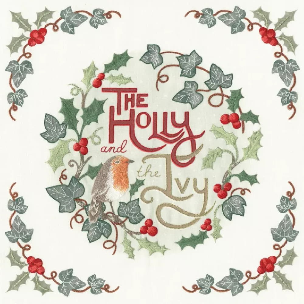 Bothy Threads stamped embroidery kit ""Festive Foliage"", ECA11, 24x24cm