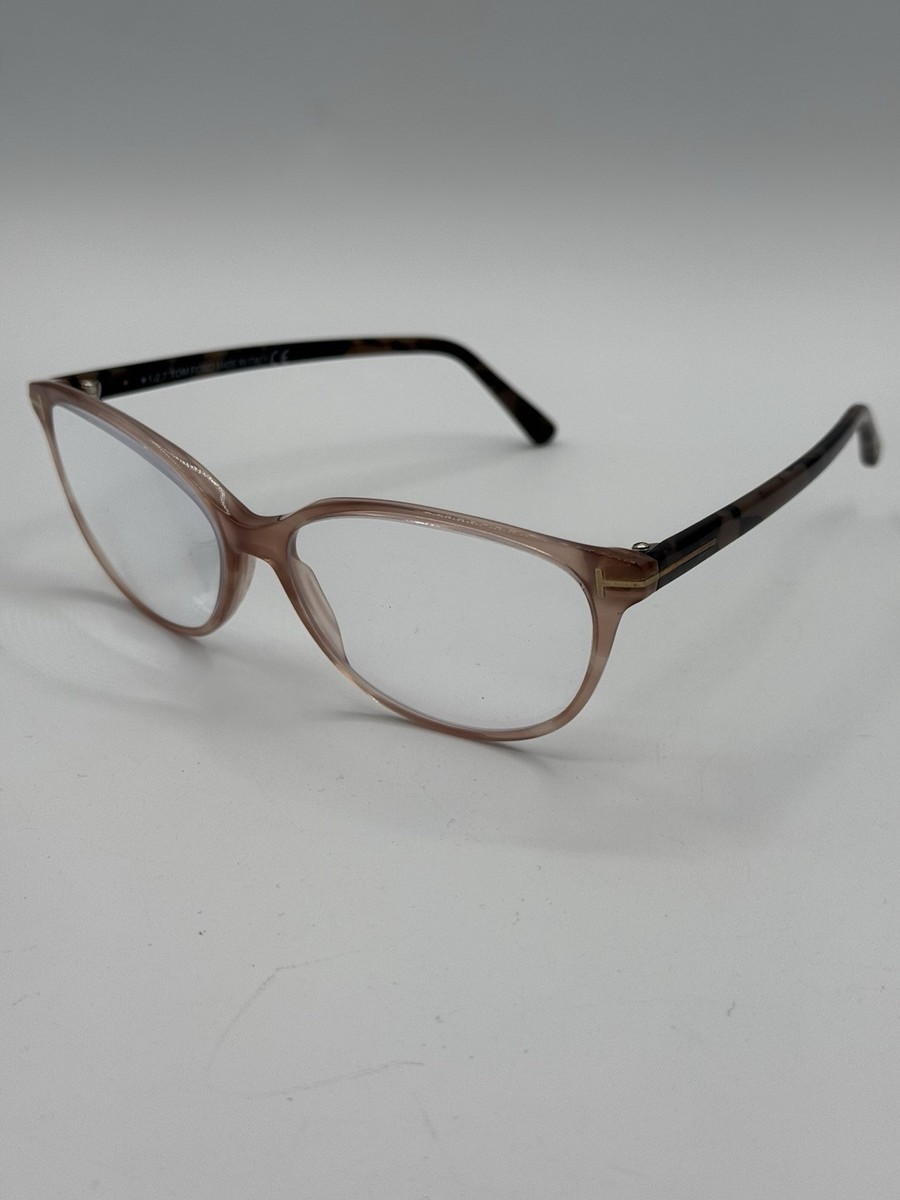 Tom Ford Oval Eyeglasse Frames Only TF5421 074 Rose/Havana  display picture 2