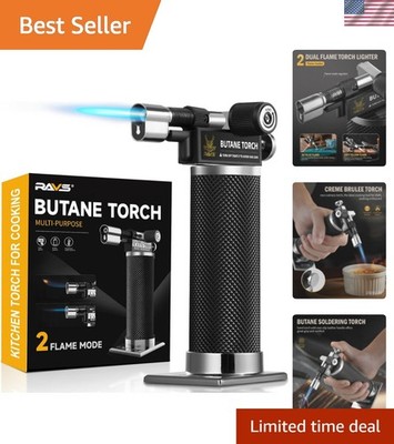 Multi-Purpose Butane Torch with Fast Ignition - Great for Cooking & DIY Projects