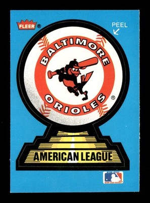 1987 Fleer #NNO Baltimore Orioles Team Stickers Baltimore Orioles
