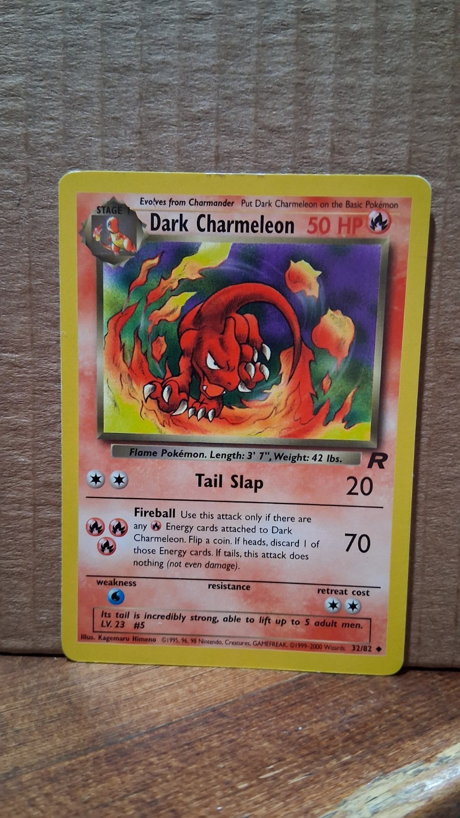 2000 Pokémon Dark Charmeleon TCG Card 32/82 Unlimited Uncommon NM Vintage