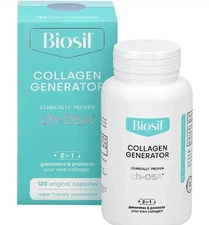 BioSil Advanced Collagen Generator, 120 Vegetarian Capsules - Skin, Hair & Nails