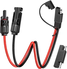 Solar Panel Connector Cable, 10AWG SAE Connector to Male & Female Solar Connecto