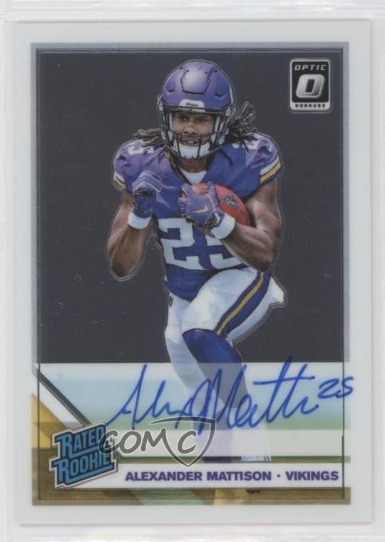 2019 Panini Donruss Optic Rated /150 Alexander Mattison #181 Rookie Auto RC 0v0