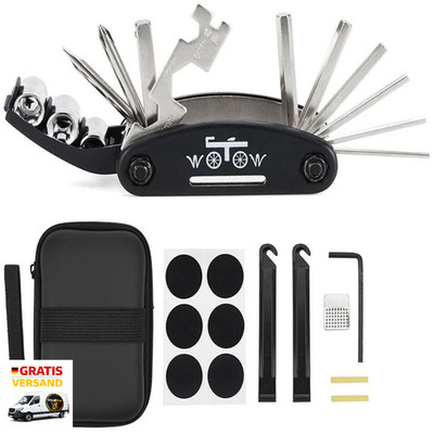 Fahrrad Multitool 16 Funktionen Stahlwerkzeug Set