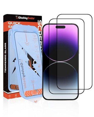 Chubbycable 2Pcs Chubbyshield Ultra For Iphone 16 Pro Hd Tempered Glass Screen