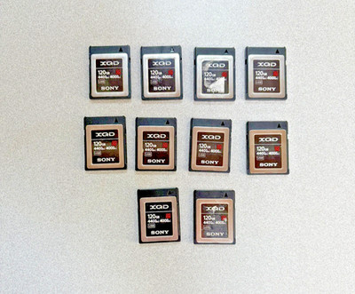 Sony XQD Memory Card 120GB G Series Read 440 MB/s: Write 400MB/s