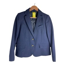 QMack Women's Navy Blue 2-Button Blazer, Size 6