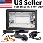 Car Rear View Backup Camera Reverse Parking Night Vision and 4.3" Monitor Kit