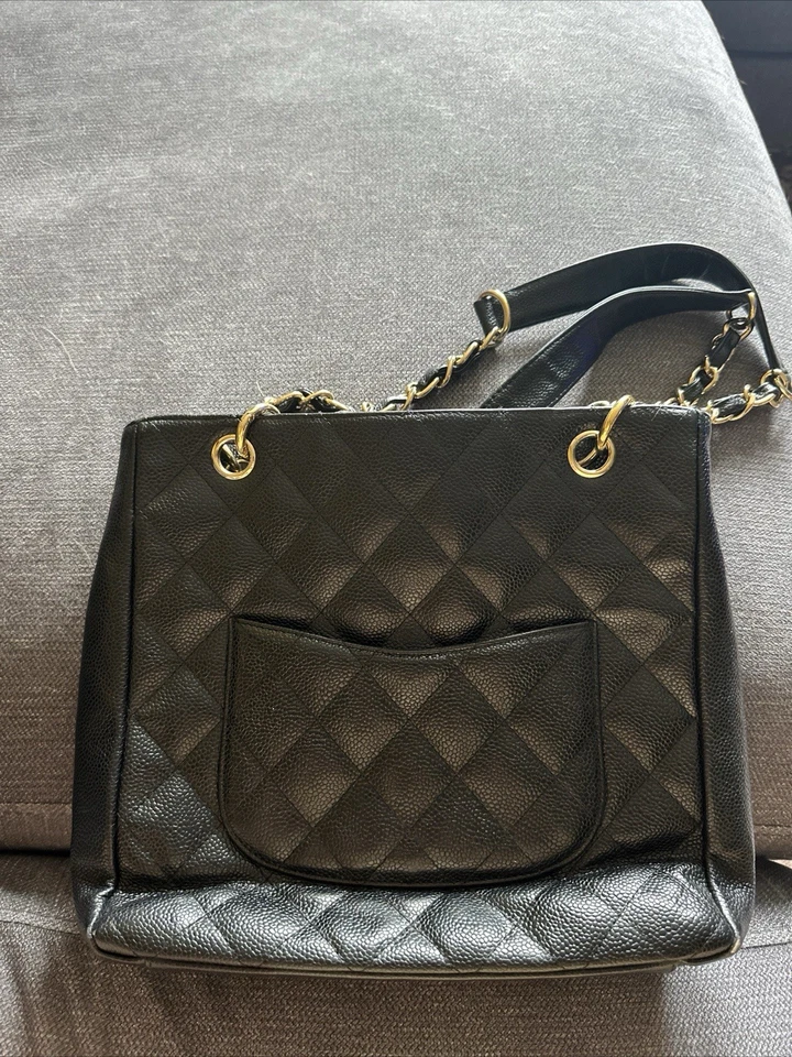Bolso de Mano Chanel GST Cadena Cuero Negro Foto 2 de 4