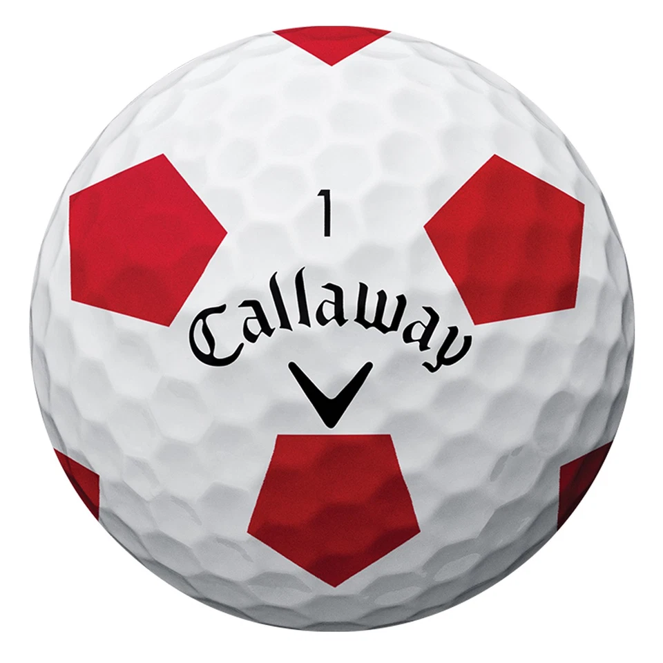 Pelotas de golf Callaway cromadas suaves Truvis a granel 2 docenas (24), NUEVAS en paquete genérico