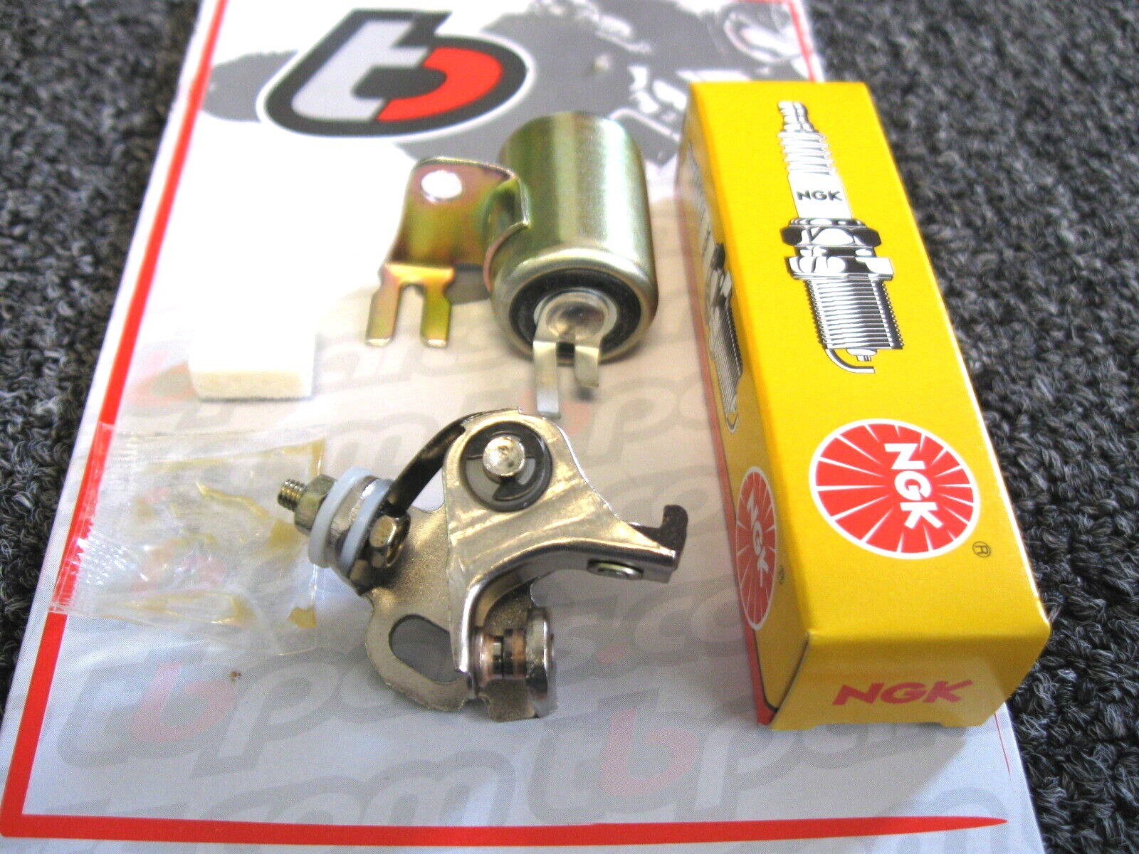 HONDA CT70 TUNE UP KIT XR75 XL75 SL70 XL70 ATC70 Points, Condenser, New