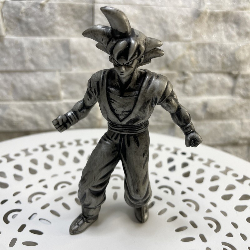 DBZ Dragon Ball Z Burger King Kids Meal Toy Silver Goku Action Figure 2000