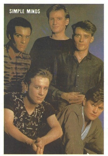 ⭕VTG card pocket calendar 1988 SIMPLE MINDS Portugal group music singer