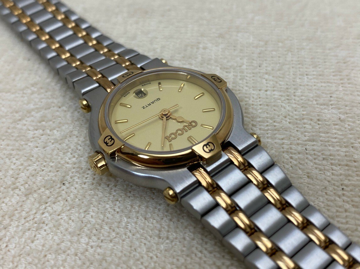 16 GUCCI 9000L レディース ゴールド シルバー 稼動品 稼動品 GUCCI ゴールド シルバー 腕時計9000L - メルカリ