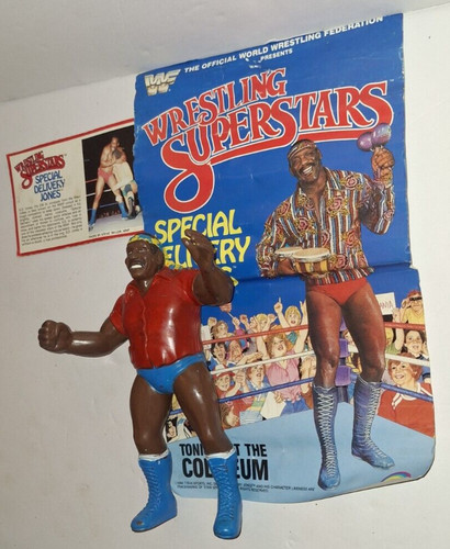 WWF LJN SD Jones Action Figure WWE Wrestling W/ Po...