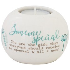 Image of Said with Sentiment Ceramic Tealight - Someone Special