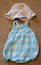 Janie and Jack Girl's Outfit 3-6 Months and Hat 0-3 Months