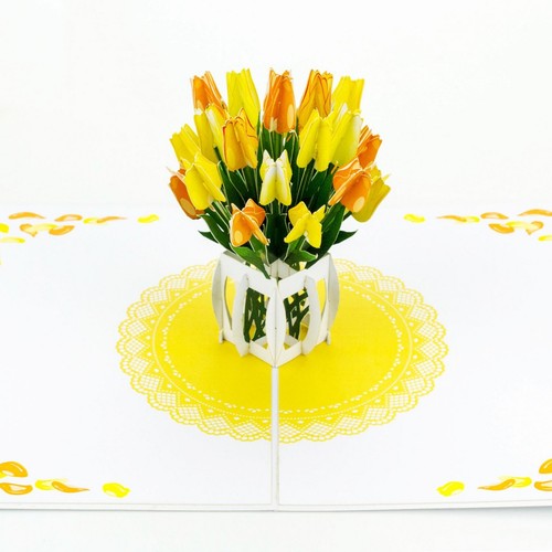 Tulip Flower Pop Up Card - Picture 16 of 22