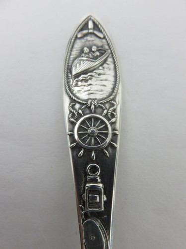 5pc Sterling Silver Souvenir Spoon Mount Vernon Buffalo Native American 103.9g - Picture 16 of 24