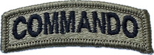 US ARMY Commando Tab patch Ocp Acu Multicam Scorpion Tan499 Uniform