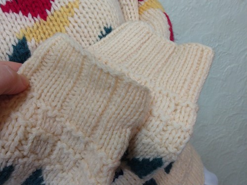 Vintage Woolrich Womens Sweater Chunky 100% Wool South Western Ivory Size Small - Picture 6 of 19