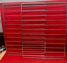 Set of 2 Metal Racks PARTS ONLY for Toaster Oven - 14-3/8" w x 11-7/16" x 3/16"