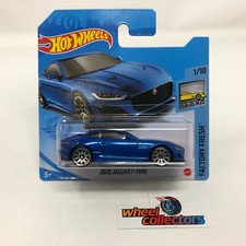 2020 Jaguar F-Type #25 * BLUE * 2021 Hot Wheels Case C SHORT CARD * WH30