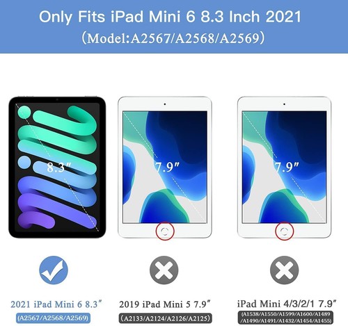 Kids Case for iPad Mini 6 Gen 8.3" 2021 Release, with Built-in Screen Protector - Picture 31 of 59